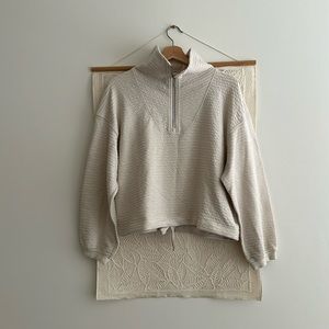 EUC Lululemon cinch-waist half zip pullover — six XS/S